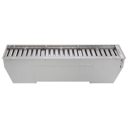 Forno Frassanito 48-Inch Recessed Range Hood, 900 CFM, Stainless Steel with Baffle Filters (Model FRHRE5346-48)2