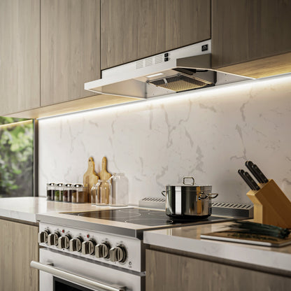 FORNO Cappa 30-Inch Under-Cabinet Range Hood, 200 CFM, Convertible, White (FRHUC5200-30WHT)2