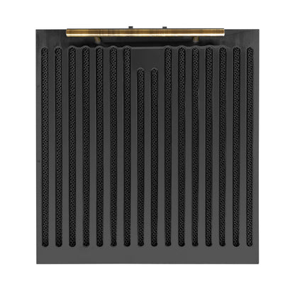 Forno Bari 30-Inch Under-Cabinet Range Hood, 400 CFM, Black with Antique Brass Handles (FRHUC5255-30BLK)3