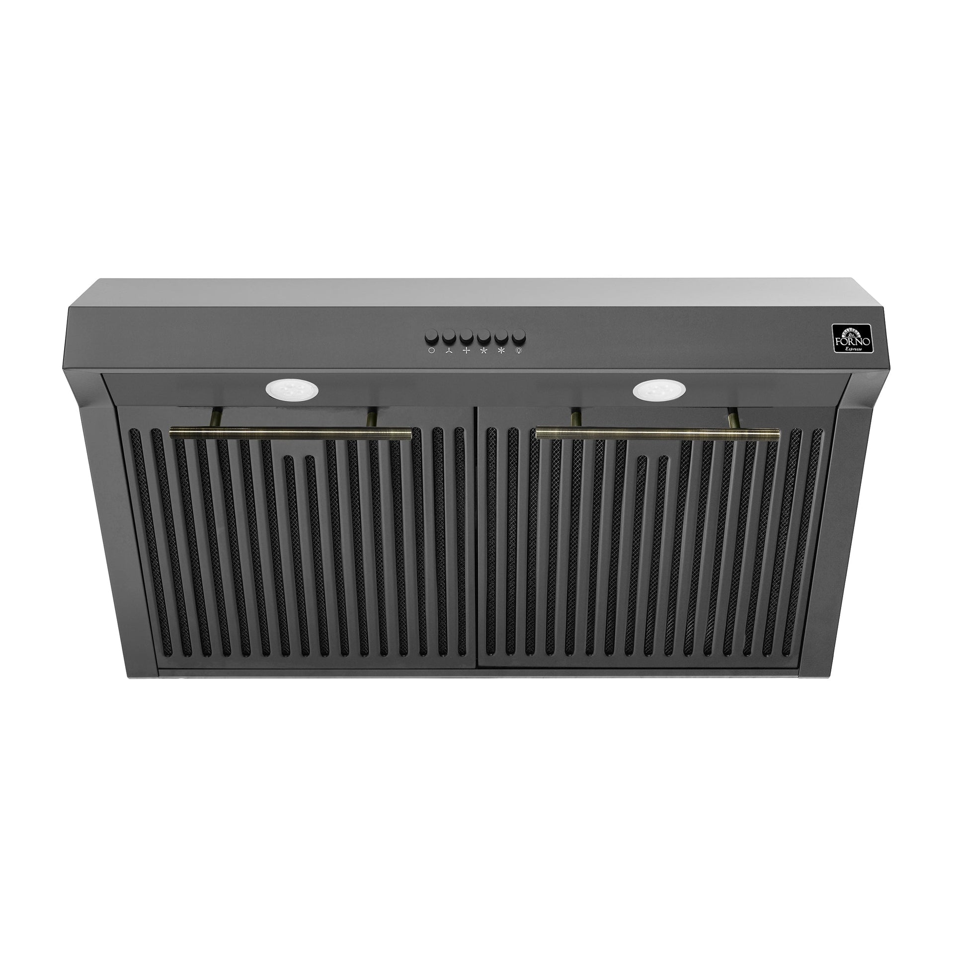 forno-bari-30-inch-under-cabinet-range-hood-400-cfm-black-with-antique-brass-handles-frhuc5255-30blk