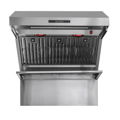 Forno Savona 36-Inch Wall-Mounted Range Hood with 1200 CFM, Baffle Filters and Backsplash – Model FRHWM5029-361