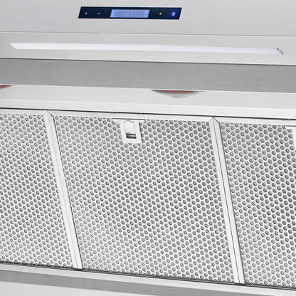 FORNO Savona 60-Inch Wall Mount Range Hood, 1200 CFM, Stainless Steel, Model FRHWM5029-60HB8