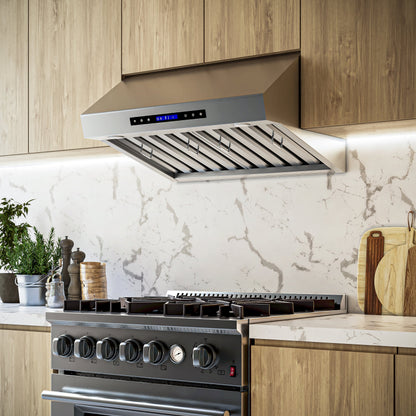 FORNO Palazzo 30-Inch Wall-Mount Range Hood, 500 CFM, Stainless Steel (Model FRHWM5030-30)2