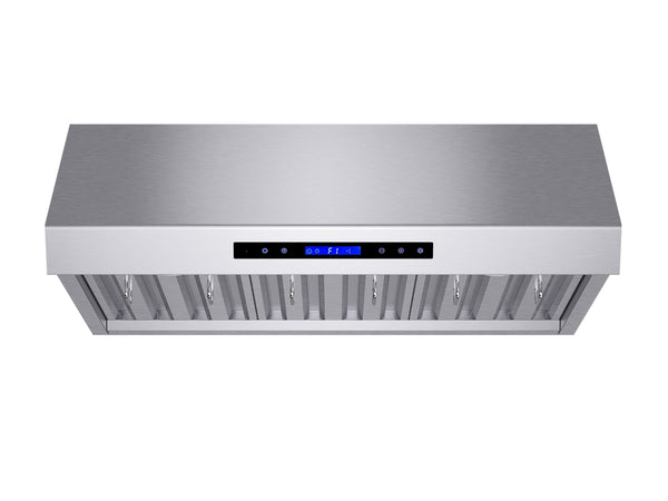FORNO Palazzo 36-Inch Wall-Mount Range Hood, 500 CFM, Stainless Steel (Model FRHWM5030-36)