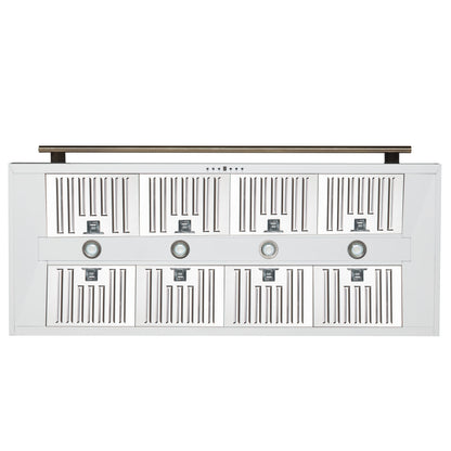 Forno Aria 60-Inch Wall-Mount Range Hood, 1200 CFM, Convertible Venting, White with Antique Brass Accents (FRHWM5095-60WHT)9