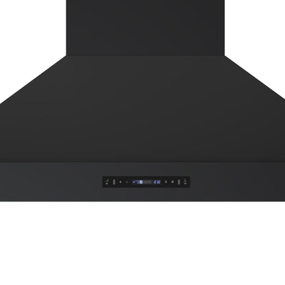 FORNO Venezia 48-Inch Wall-Mounted Range Hood, 900 CFM, Ducted, Touch Controls, LED Lighting, Black with Antique Brass Accents (FRHWM5503-48BLK)4