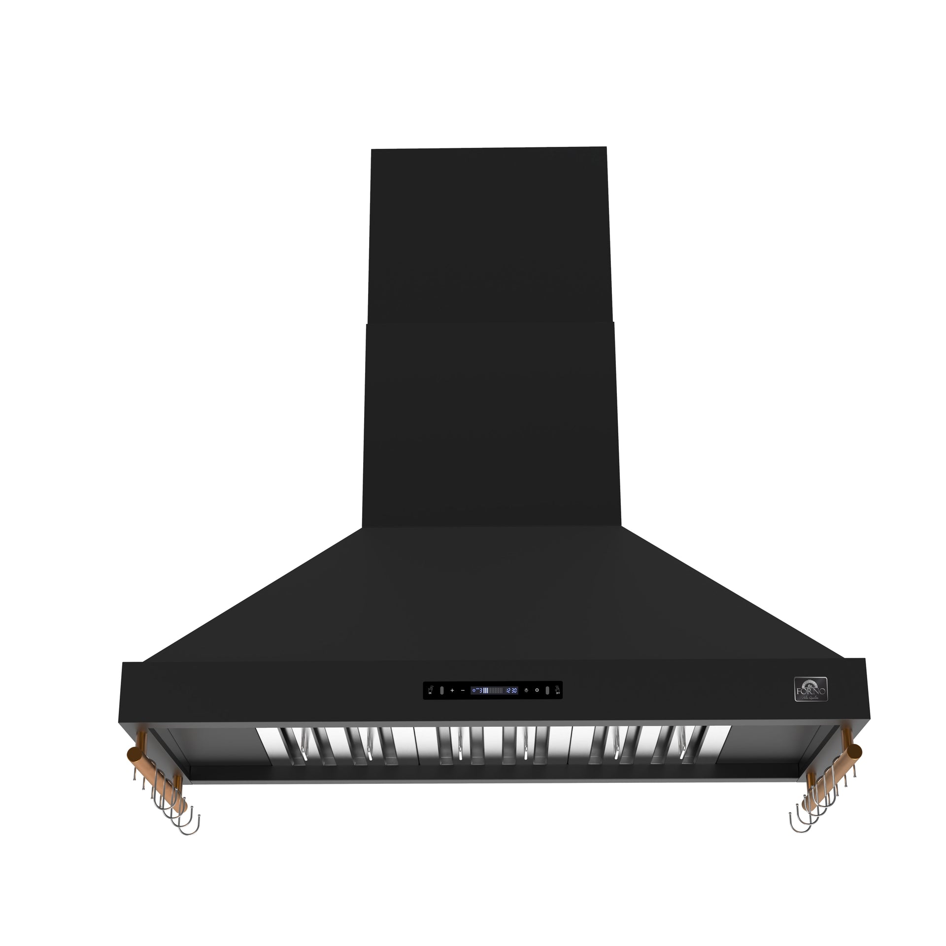 forno-venezia-48-inch-wall-mounted-range-hood-900-cfm-ducted-touch-controls-led-lighting-black-with-antique-brass-accents-frhwm5503-48blk