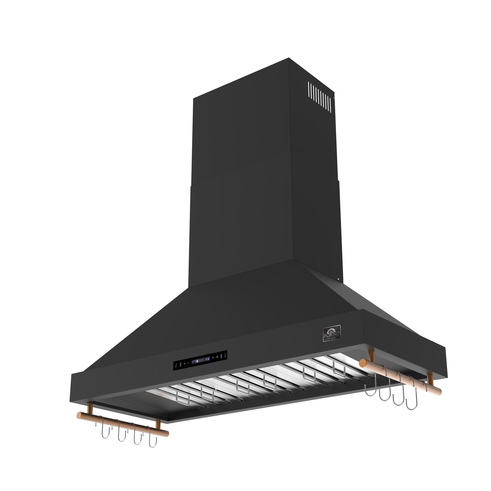 forno-venezia-48-inch-wall-mounted-range-hood-900-cfm-ducted-touch-controls-led-lighting-black-with-antique-brass-accents-frhwm5503-48blk