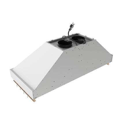FORNO Venezia 48-Inch Wall-Mount Ducted Range Hood, 900 CFM, Touch Controls, LED Lighting, White with Antique Brass Accents (Model FRHWM5503-48WHT)7
