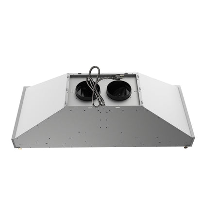 FORNO Venezia 48-Inch Wall-Mount Ducted Range Hood, 900 CFM, Touch Controls, LED Lighting, White with Antique Brass Accents (Model FRHWM5503-48WHT)6