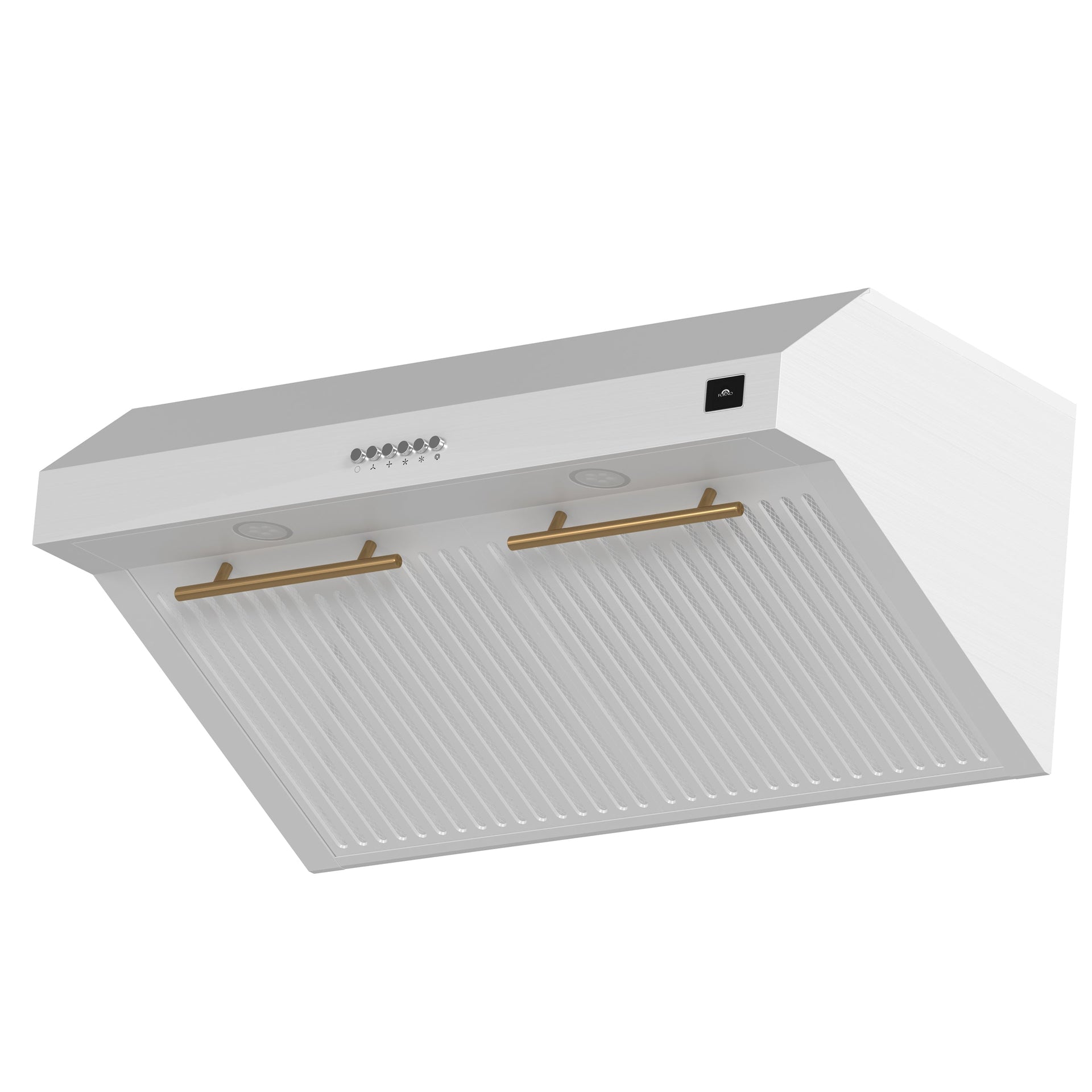 forno-bari-30-inch-under-cabinet-range-hood-400-cfm-white-with-antique-brass-handles-model-frhuc5255-30wht
