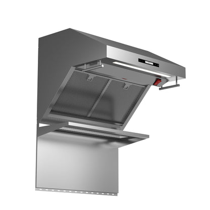 Forno Savona 30-Inch Wall-Mount Range Hood with Backsplash, 600 CFM, Stainless Steel, Hybrid Filters (Model FRHWM5029-30HB)3
