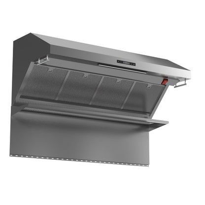 FORNO Savona 60-Inch Wall Mount Range Hood, 1200 CFM, Stainless Steel, Model FRHWM5029-60HB3