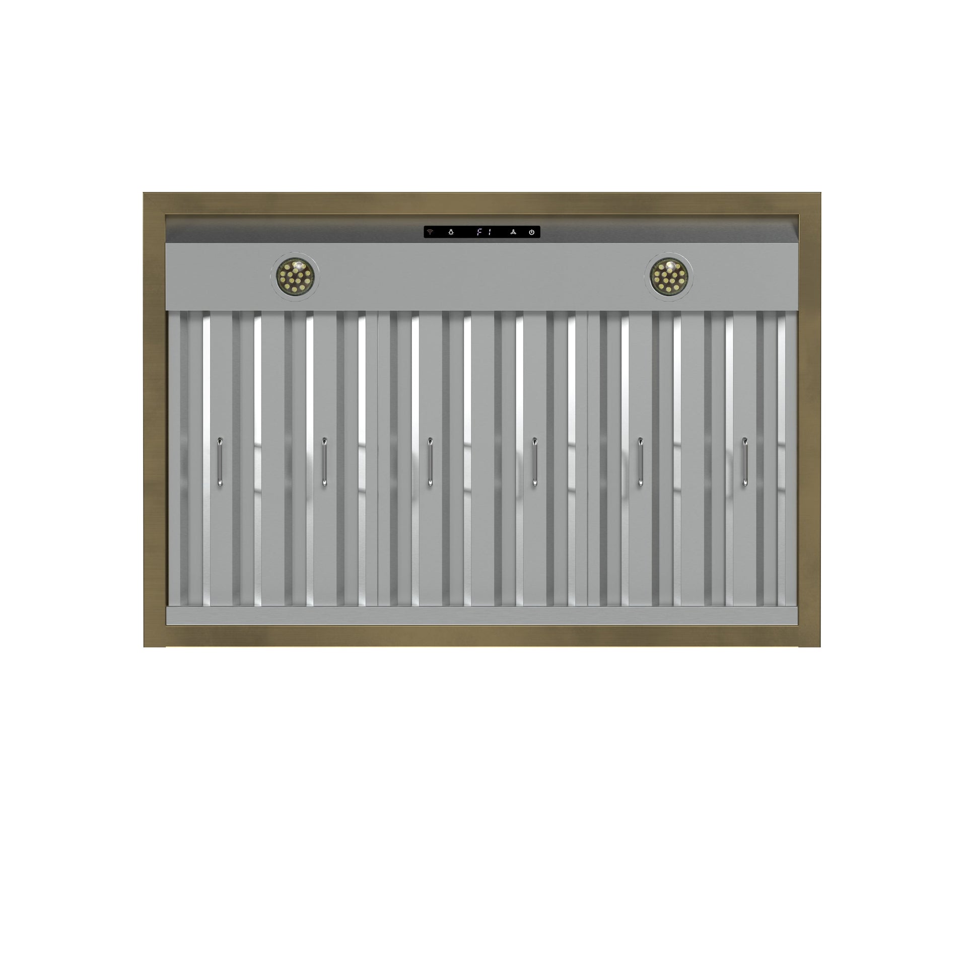 forno-vittorio-36-inch-wall-mount-range-hood-600-cfm-black-with-antique-brass-trim-remote-control-frhwm5078-36blk