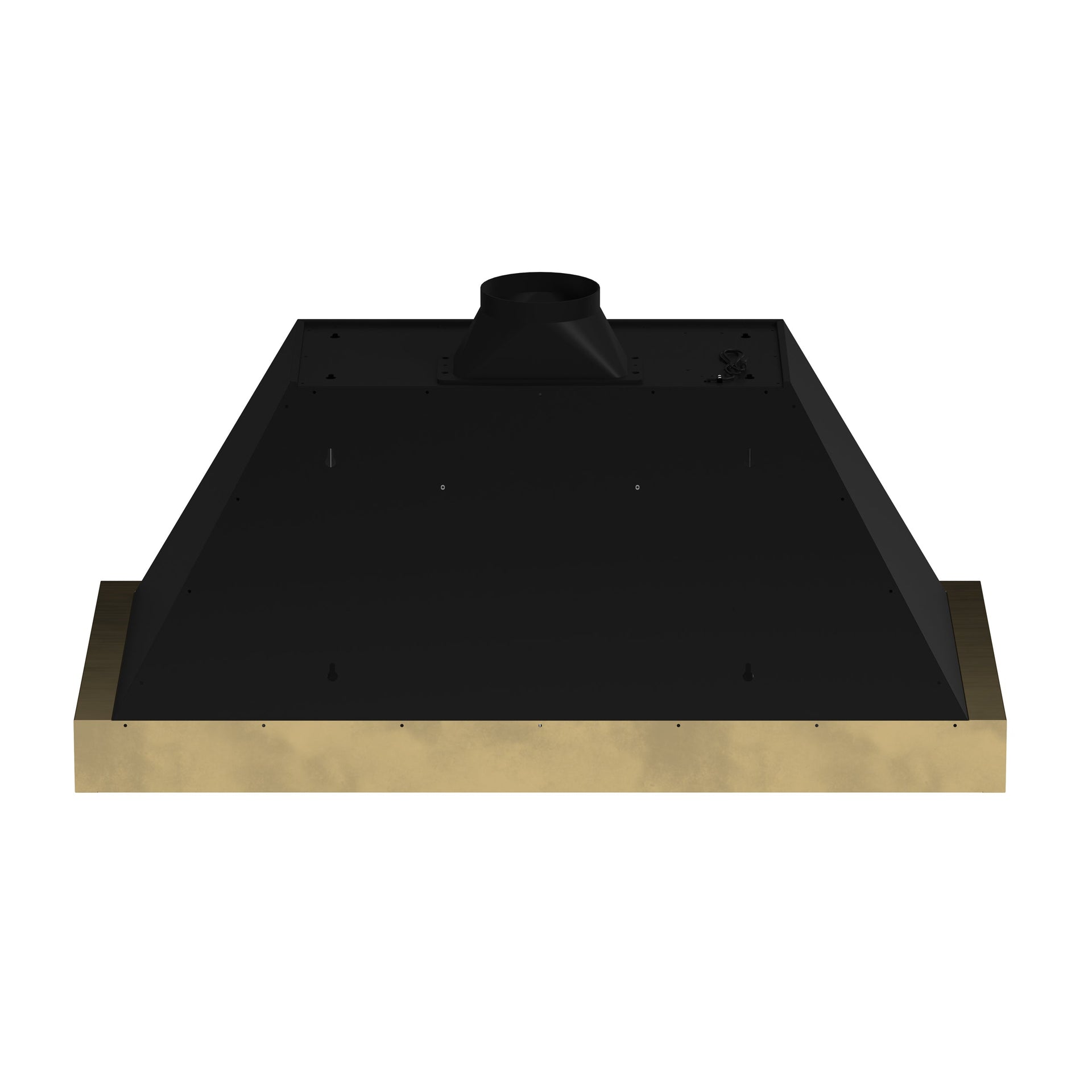 forno-vittorio-48-inch-wall-mount-range-hood-600-cfm-black-with-antique-brass-trim-remote-control-model-frhwm5078-48blk