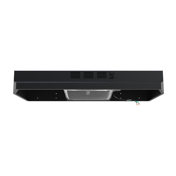 FORNO Cappa 30-Inch Under-Cabinet Convertible Range Hood, 200 CFM, Black (FRHUC5200-30BLK)