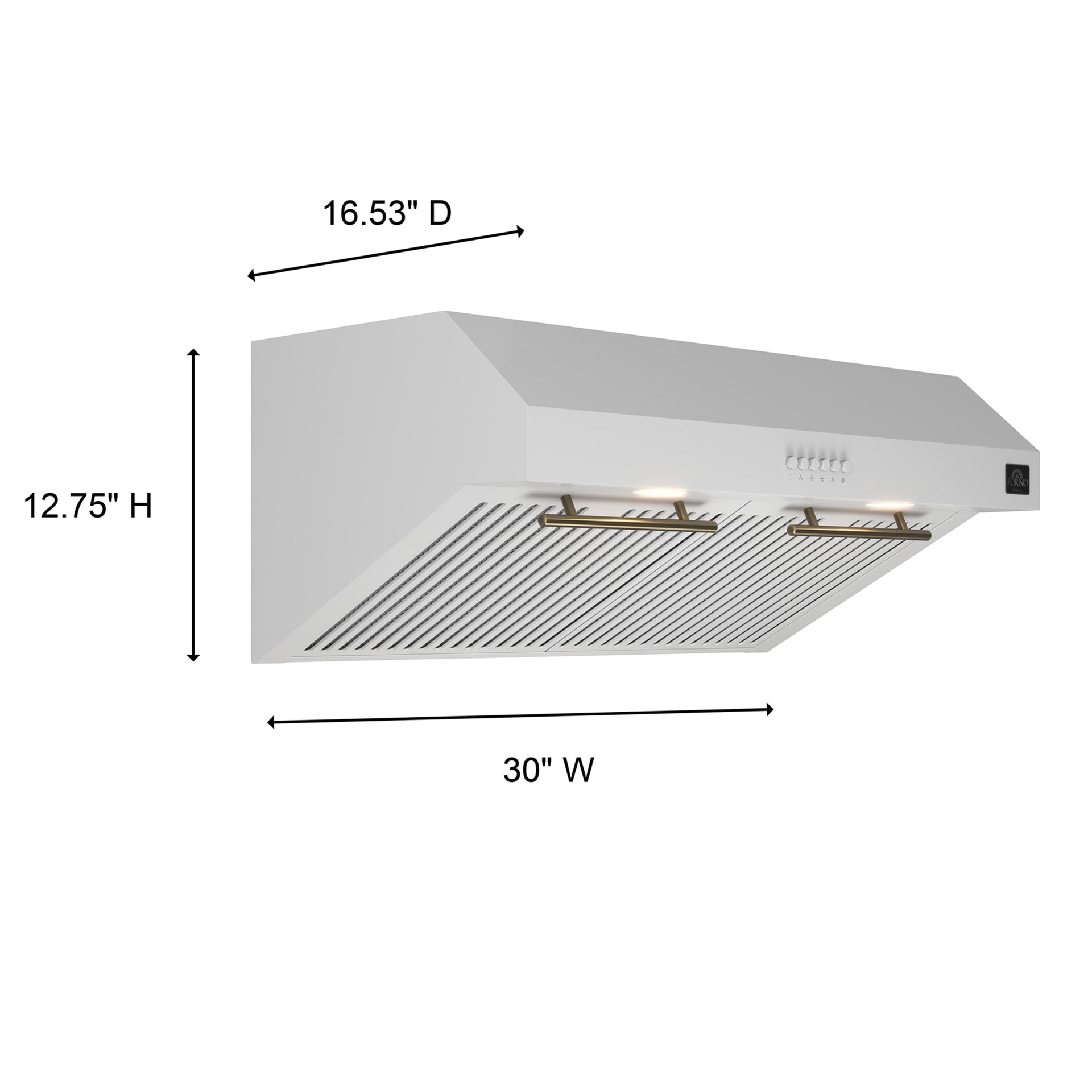 forno-bari-30-inch-under-cabinet-range-hood-400-cfm-white-with-antique-brass-handles-model-frhuc5255-30wht