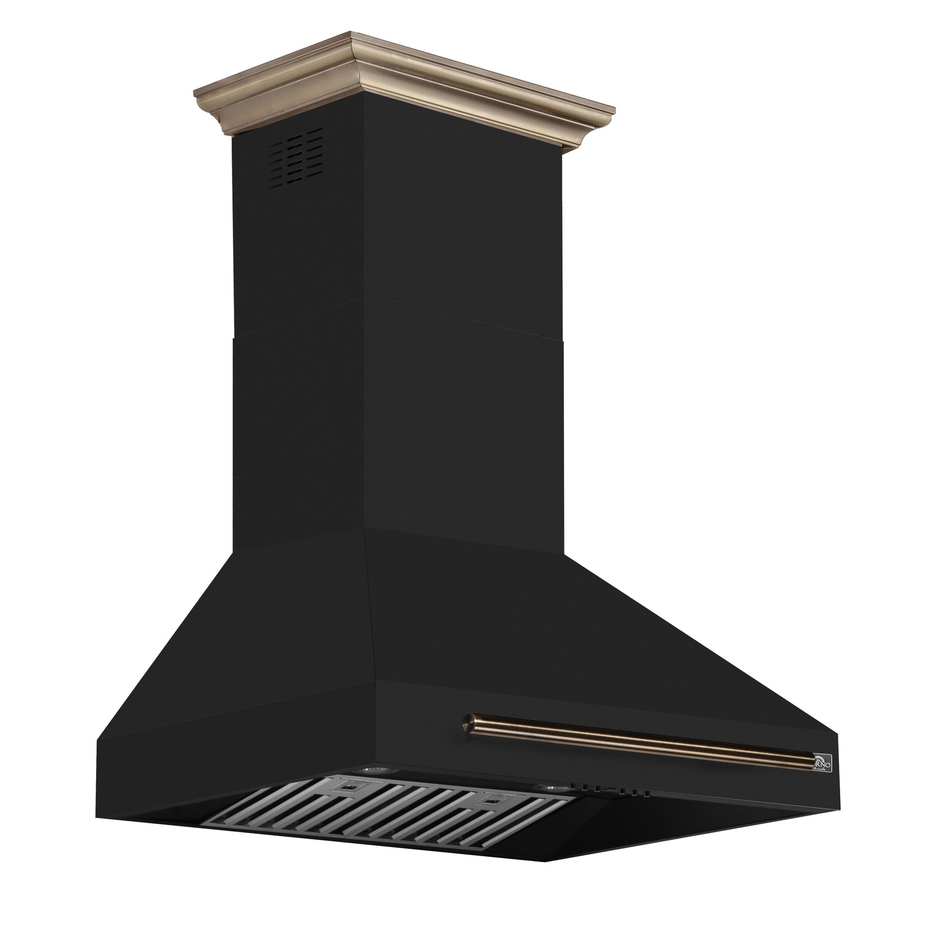 forno-aria-30-inch-wall-mounted-convertible-range-hood-600-cfm-black-with-antique-brass-accents-model-frhwm5095-30blk