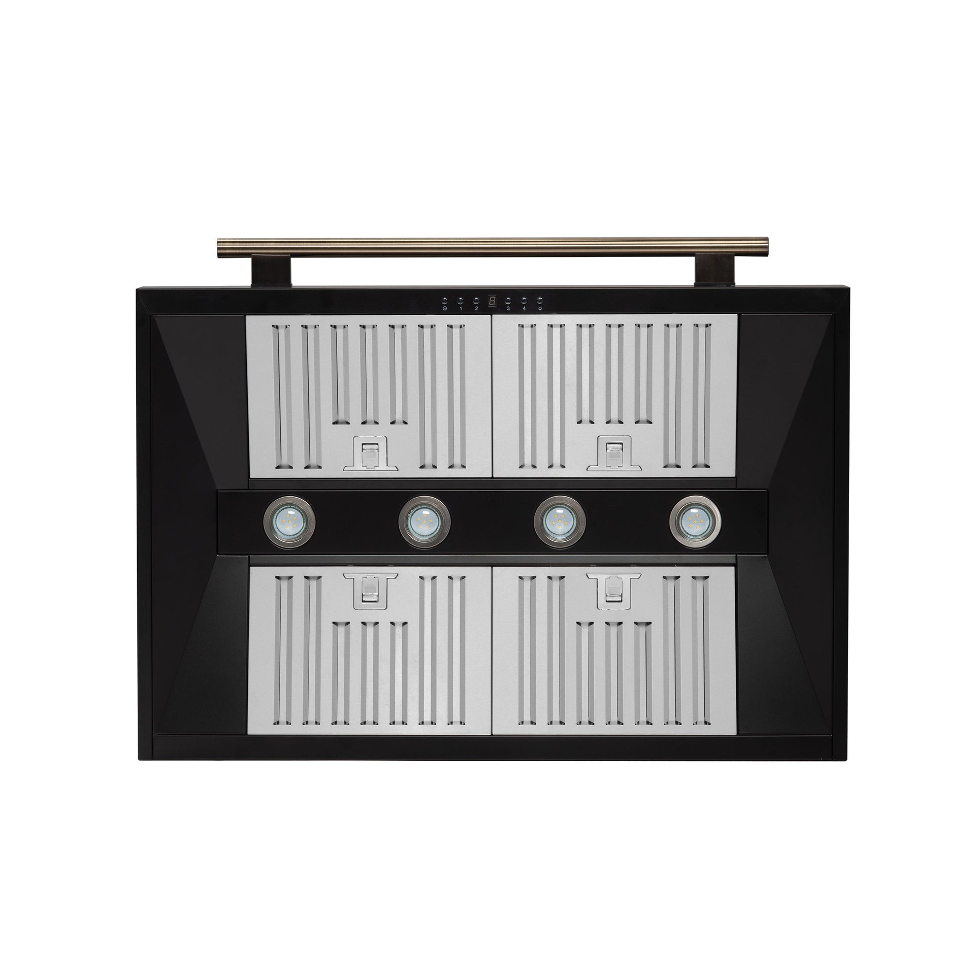 forno-aria-36-inch-wall-mount-range-hood-1200-cfm-black-finish-with-antique-brass-accents-model-frhwm5095-36blk