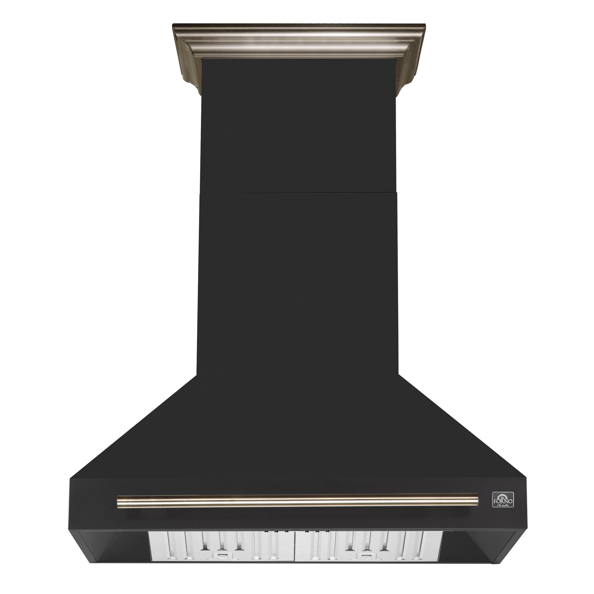 forno-aria-36-inch-wall-mount-range-hood-1200-cfm-black-finish-with-antique-brass-accents-model-frhwm5095-36blk