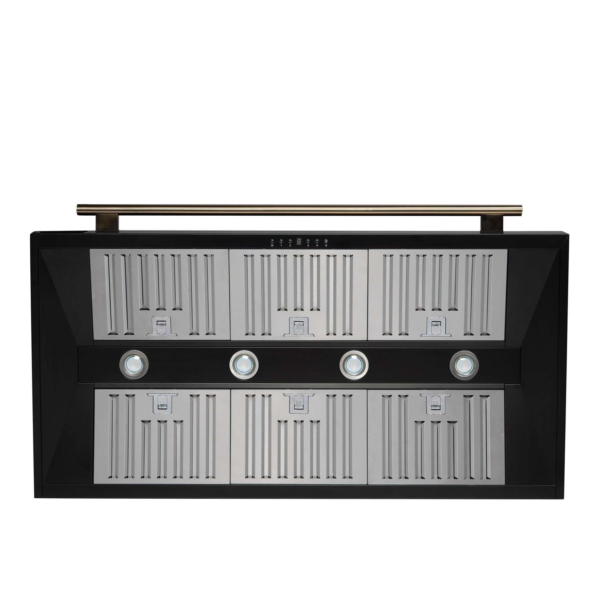 forno-aria-48-inch-wall-mount-range-hood-1200-cfm-black-with-antique-brass-accents-model-frhwm5095-48blk
