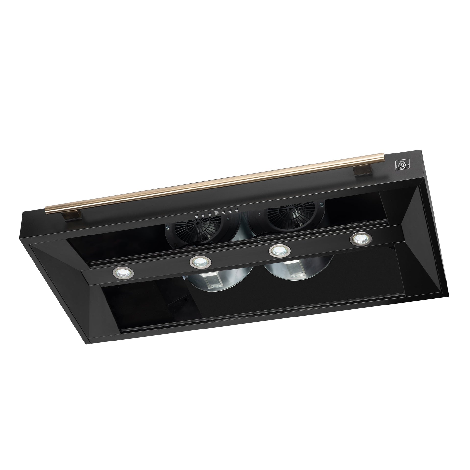 forno-aria-48-inch-wall-mount-range-hood-1200-cfm-black-with-antique-brass-accents-model-frhwm5095-48blk