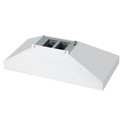 Forno Aria 48-Inch Wall-Mount Range Hood, 1200 CFM, White with Antique Brass Accents (Model FRHWM5095-48WHT)7