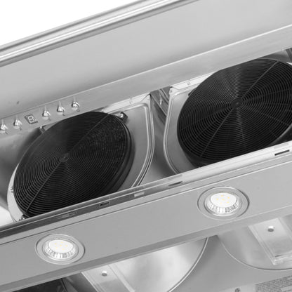 Forno Aria 48-Inch Wall-Mounted Range Hood, 1200 CFM, Stainless Steel, Model FRHWM5095-4812
