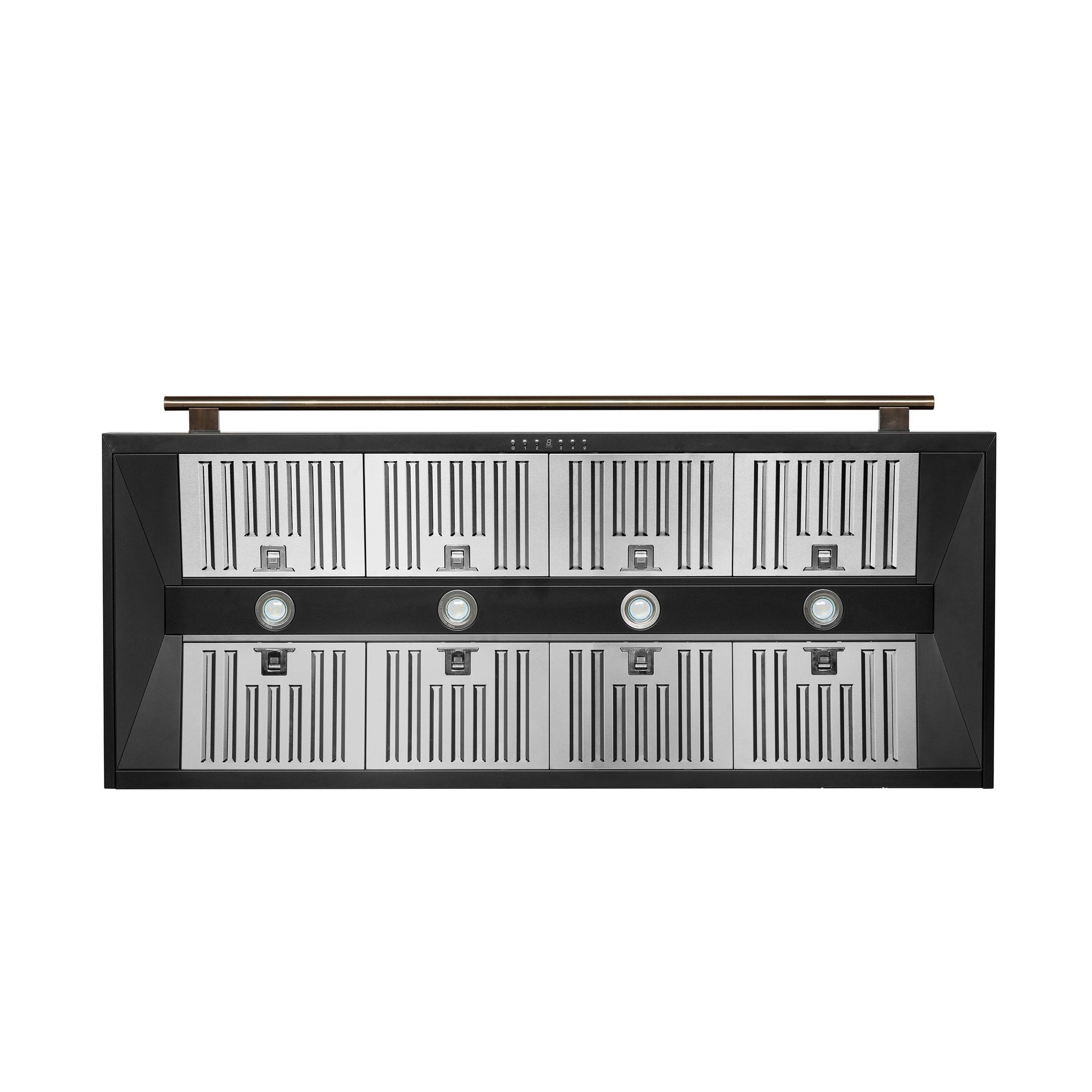 forno-aria-60-inch-wall-mount-range-hood-1200-cfm-convertible-ducting-black-finish-with-brass-accents-model-frhwm5095-60blk
