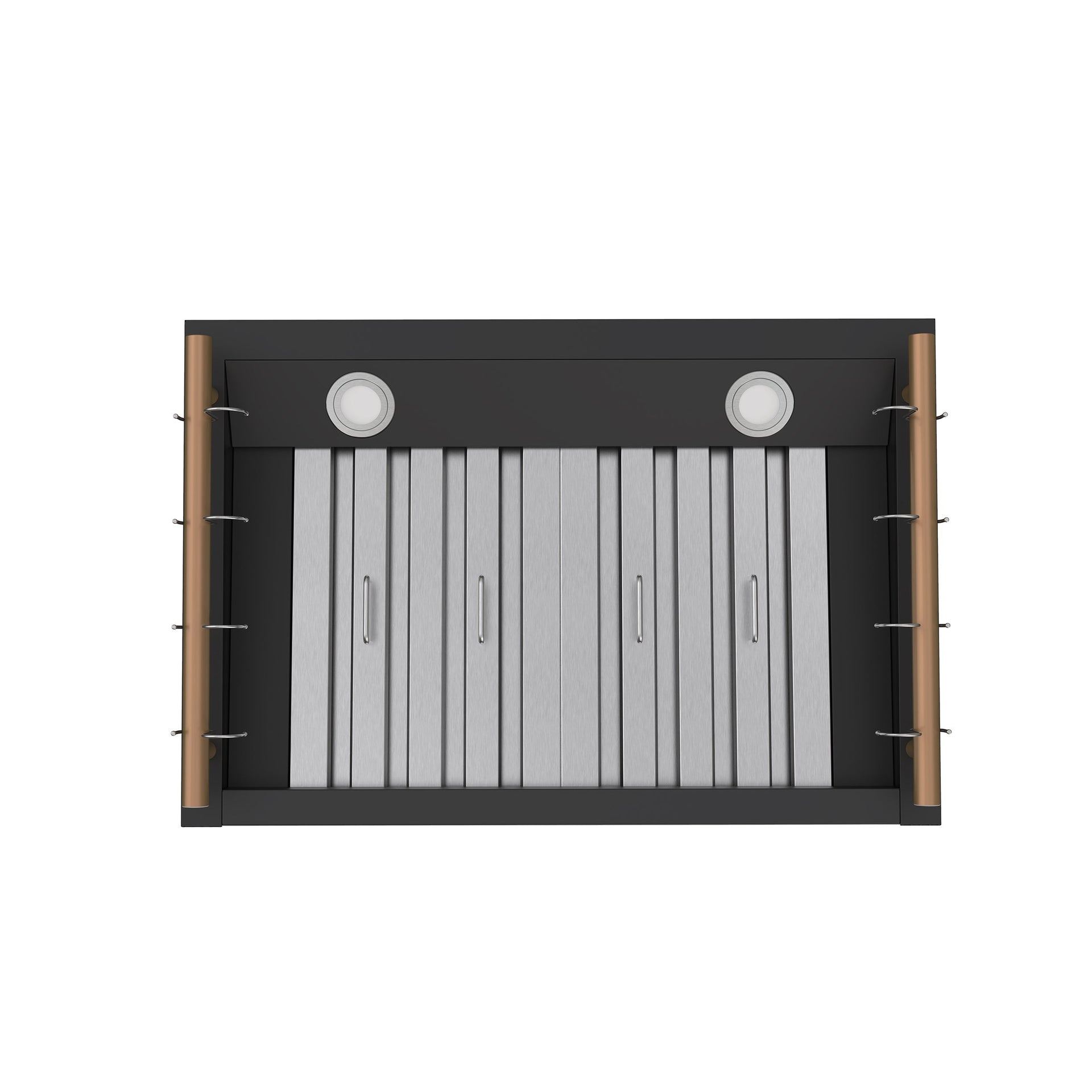 forno-venezia-30-inch-wall-mount-ducted-range-hood-370-cfm-touch-controls-led-lights-black-with-antique-brass-accents-frhwm5503-30blk