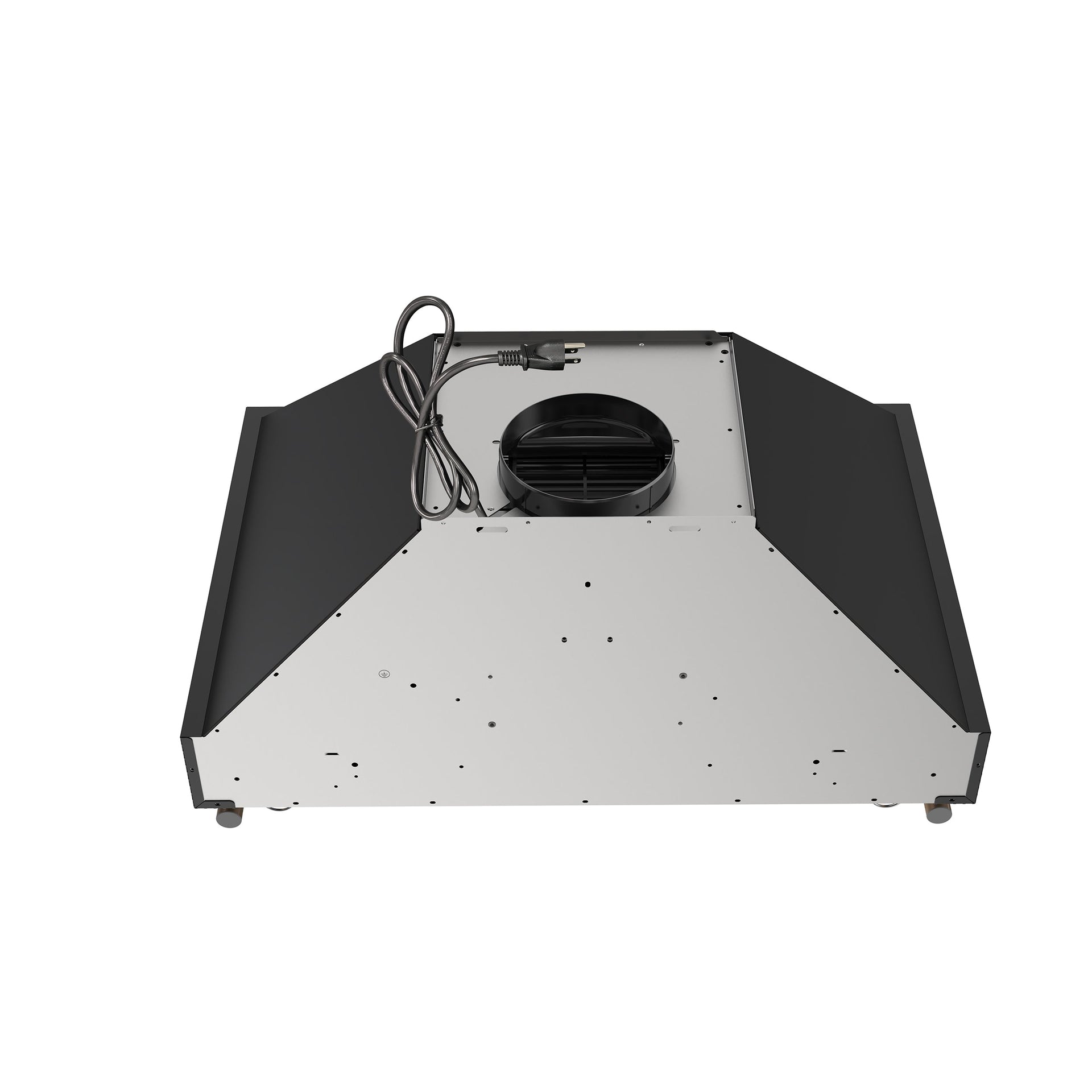 forno-venezia-30-inch-wall-mount-ducted-range-hood-370-cfm-touch-controls-led-lights-black-with-antique-brass-accents-frhwm5503-30blk