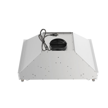 Forno Venezia 30-Inch Wall-Mounted Ducted Range Hood, 370 CFM, Touch Controls, LED Lighting, White with Antique Brass Accents (FRHWM5503-30WHT)8