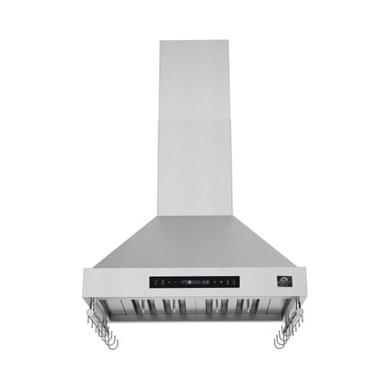 FORNO Venezia 30-Inch Wall-Mount Ducted Range Hood, 370 CFM, Touch Controls, LED Lighting, Stainless Steel (FRHWM5503-30)1