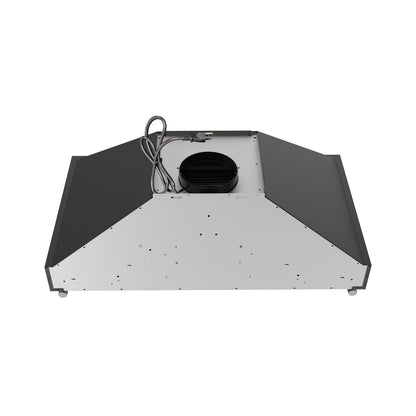 Forno Venezia 36-Inch Wall-Mount Range Hood, 370 CFM, Ducted Vent, Touch Controls, LED Lighting, Black with Antique Brass Accents (Model FRHWM5503-36BLK)8