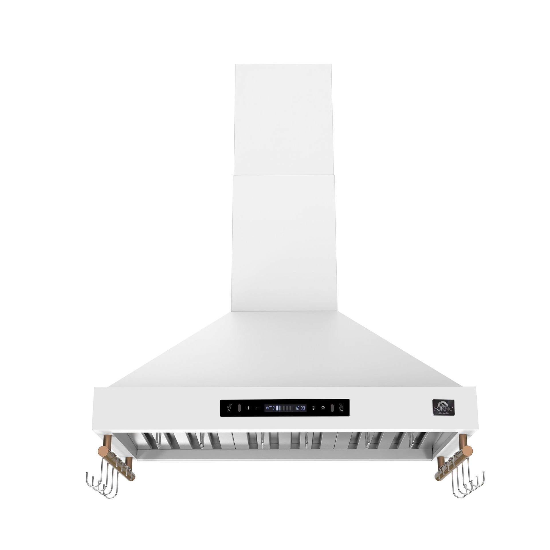 forno-venezia-36-inch-wall-mount-ducted-range-hood-370-cfm-touch-controls-led-lighting-white-with-antique-brass-accents-frhwm5503-36wht
