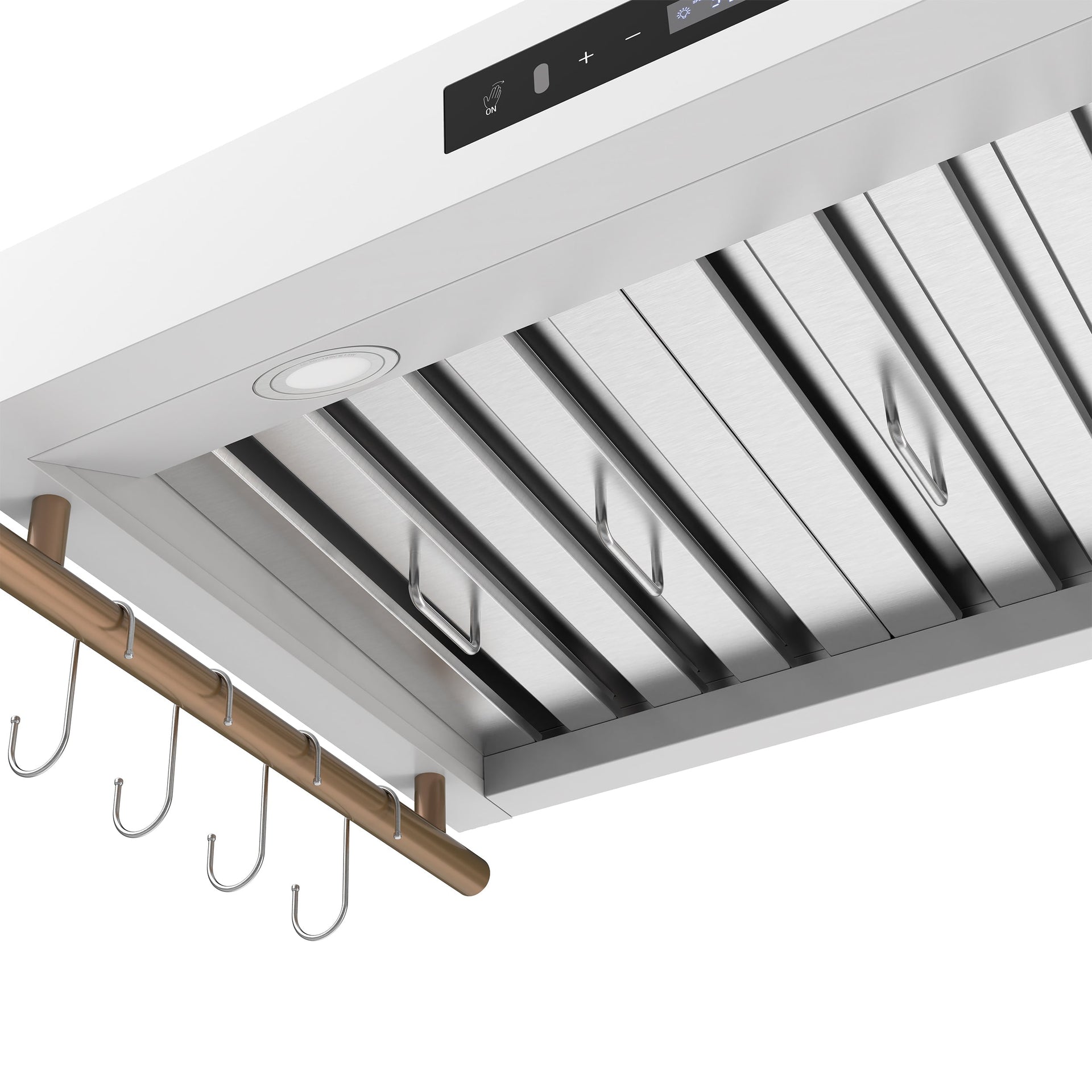 forno-venezia-36-inch-wall-mount-ducted-range-hood-370-cfm-touch-controls-led-lighting-white-with-antique-brass-accents-frhwm5503-36wht