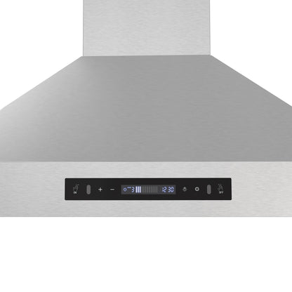 Forno Venezia 36-Inch Wall-Mounted Ducted Range Hood, 370 CFM, Stainless Steel, Touch Controls, LED Lighting (Model FRHWM5503-36)5