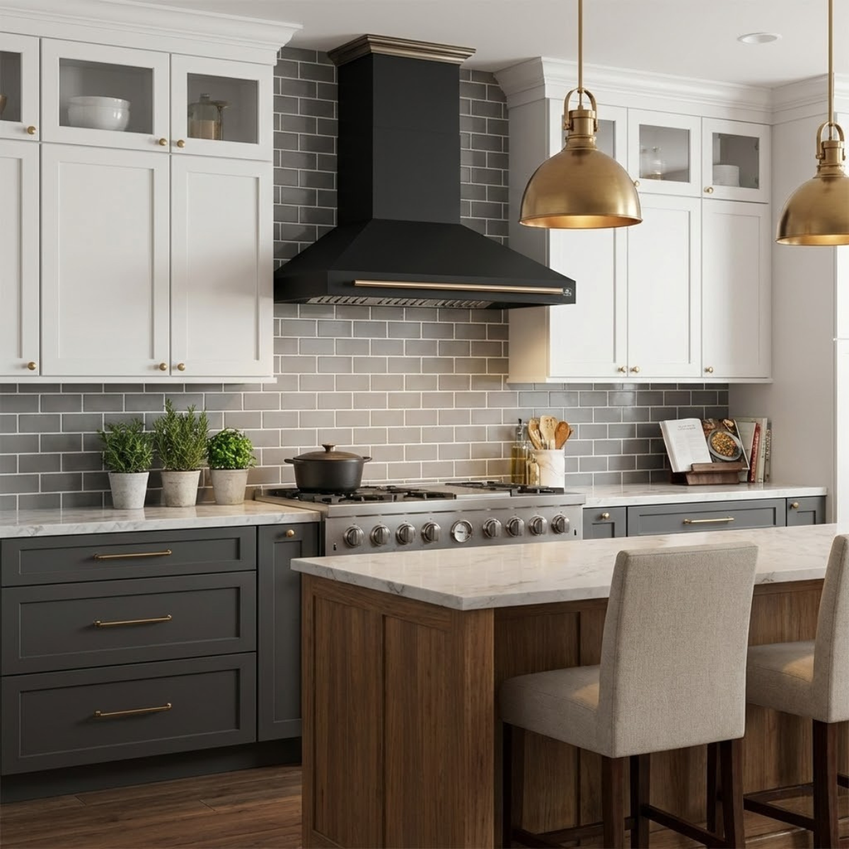 forno-aria-48-inch-wall-mount-range-hood-1200-cfm-black-with-antique-brass-accents-model-frhwm5095-48blk