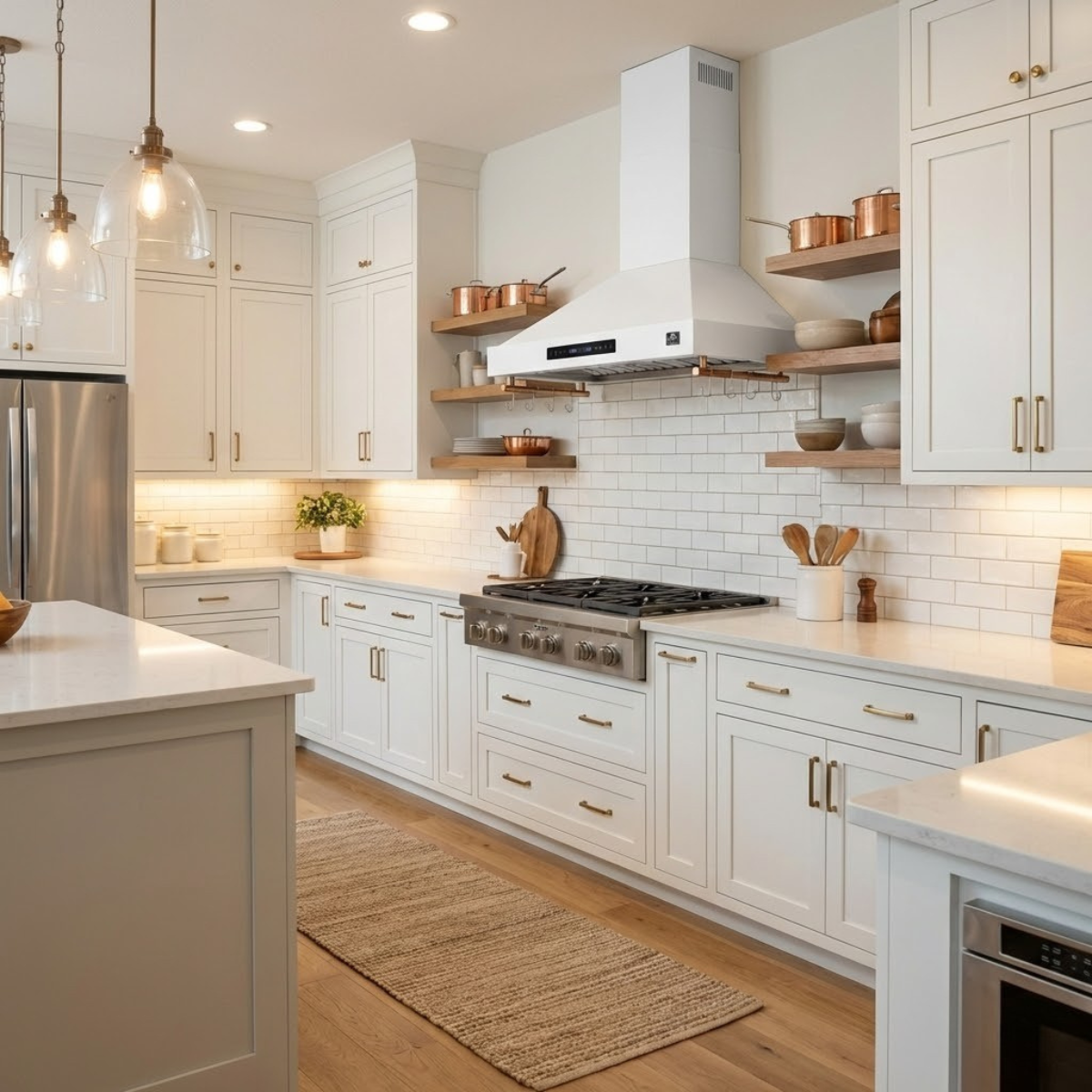 forno-venezia-36-inch-wall-mount-ducted-range-hood-370-cfm-touch-controls-led-lighting-white-with-antique-brass-accents-frhwm5503-36wht