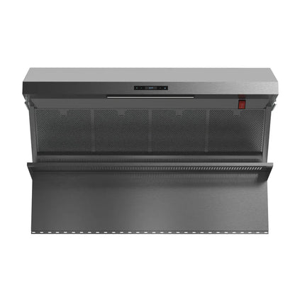 Forno Savona 48-Inch Wall-Mounted Range Hood with Backsplash and Red Warming Light, Stainless Steel – Model FRHWM5029-48HB4